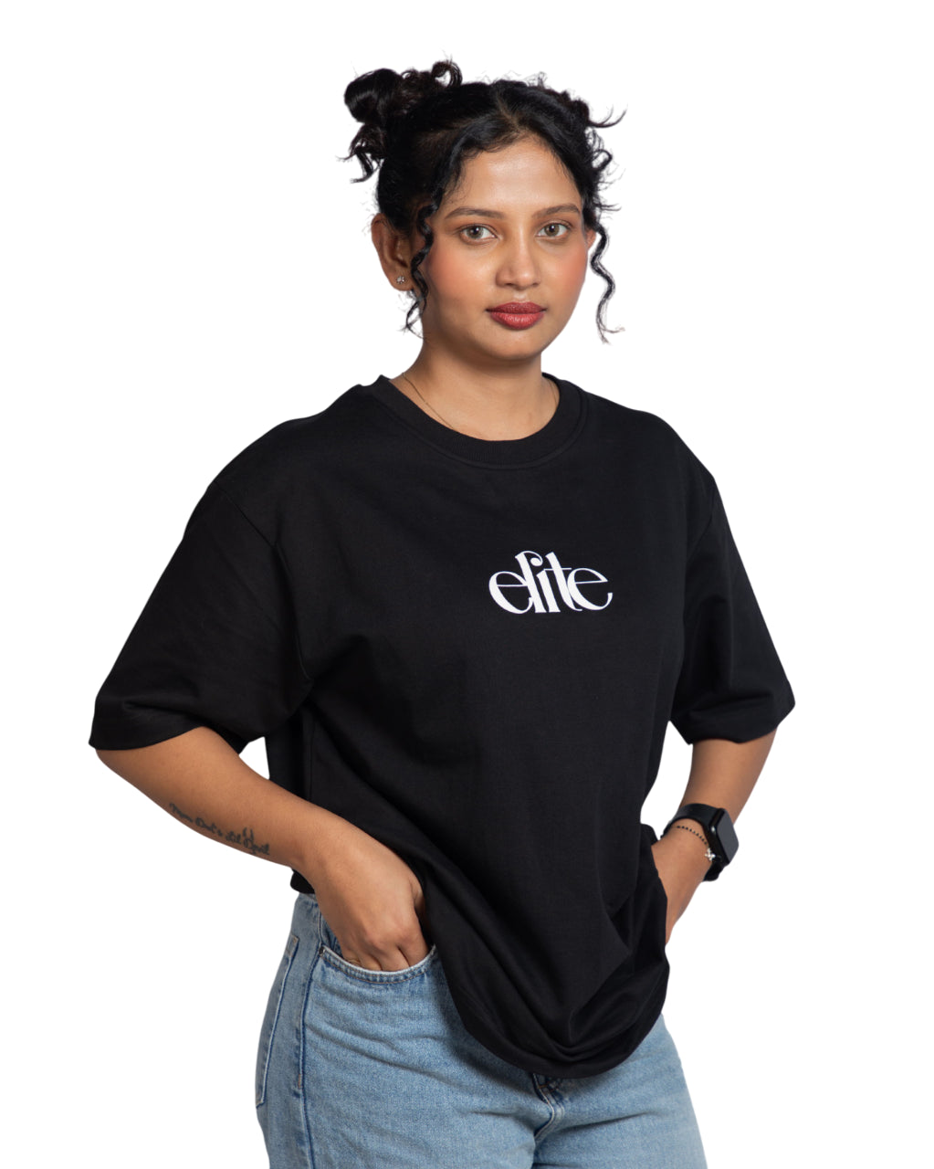 "ELITE BLACK OVERSIZED T-SHIRT"